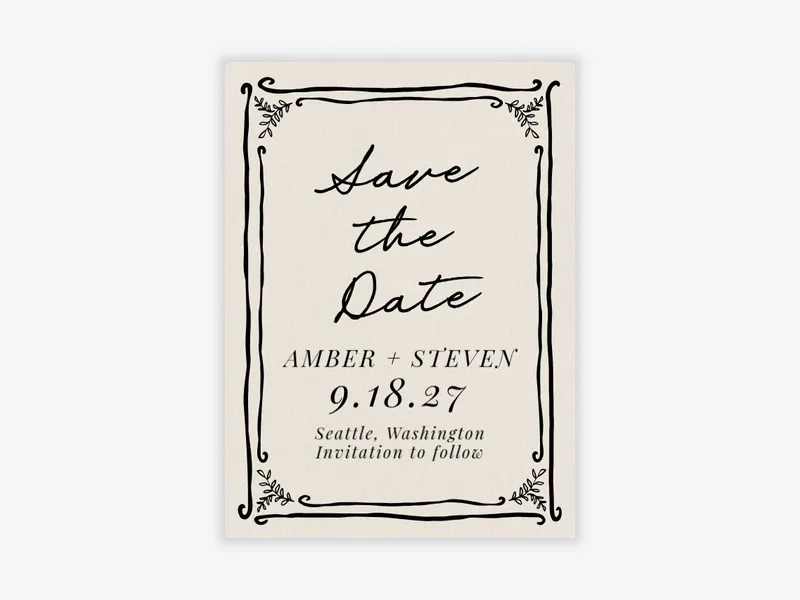 Eucalyptus Doodles - save_the_date - Invitation