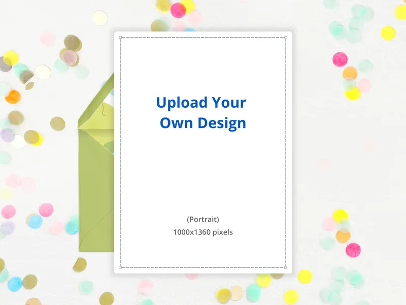 Upload Your Own Design (Joyful Confetti) - design_your_own - Invitation