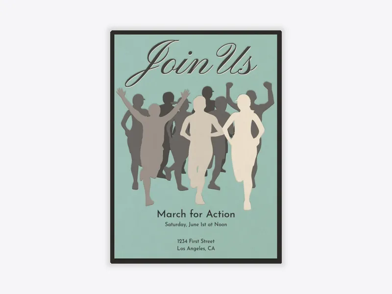 March With Us - activism - Invitation