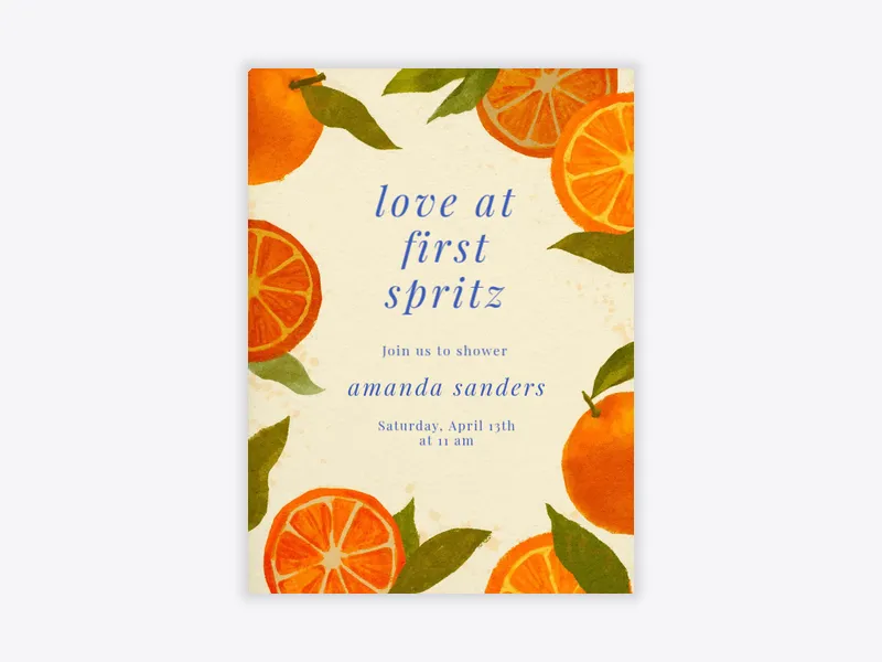 Love at First Spritz - featured - Invitation