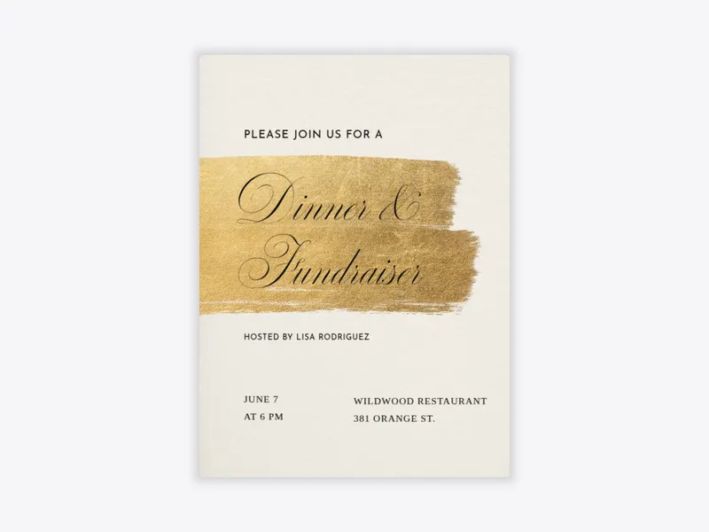 Simple Gold Brushstroke - featured - Invitation