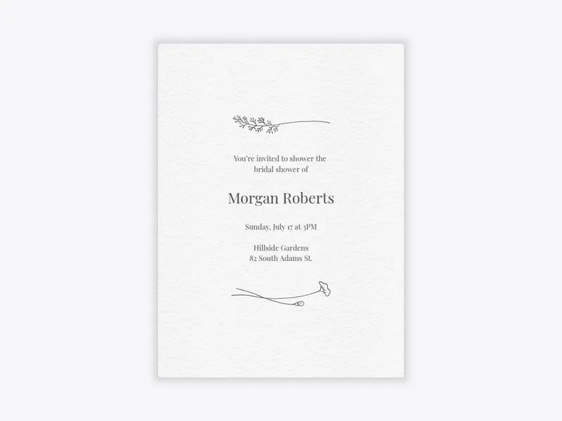 Simple Sprigs - featured - Invitation