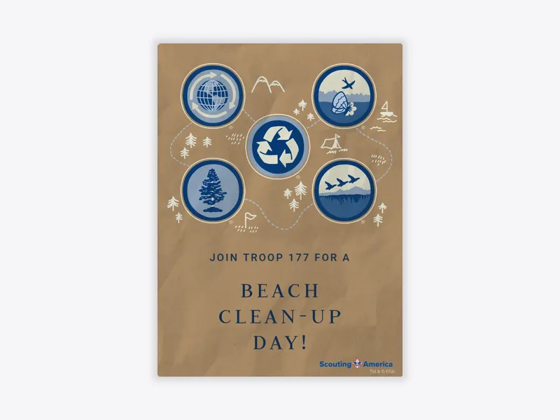 Scouting America: Proud Volunteer - boy_scouts_of_america - Invitation