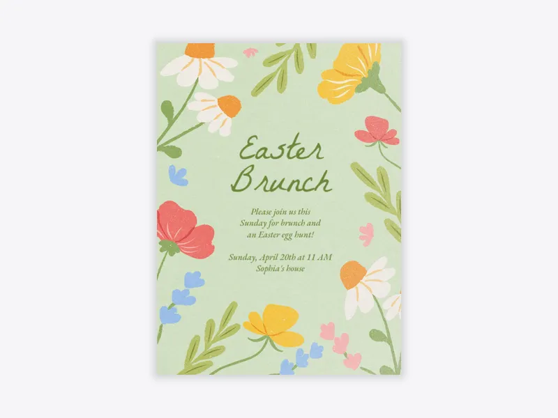 Spring Has Sprung Easter - easter - Invitation