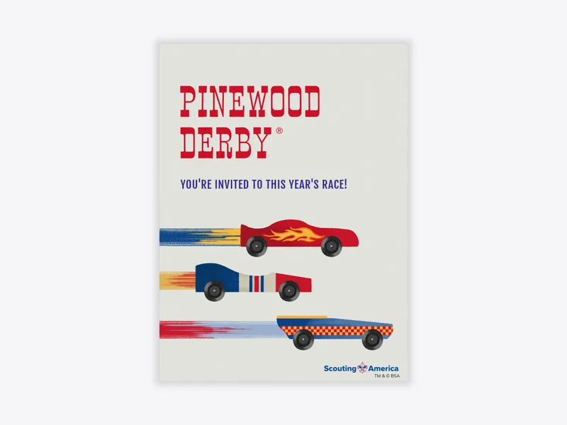 Scouting America: Pinewood Derby - boy_scouts_of_america - Invitation