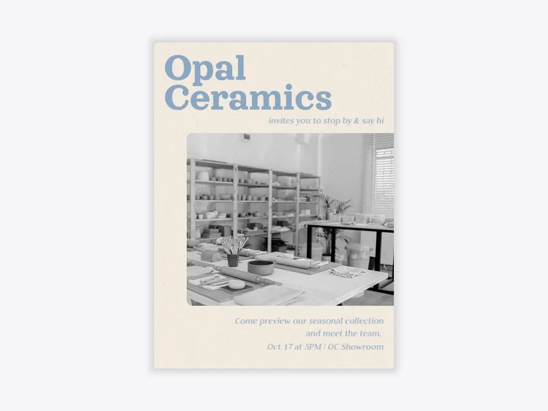 Soft & Light (Photo) - launch_parties_grand_openings - Invitation