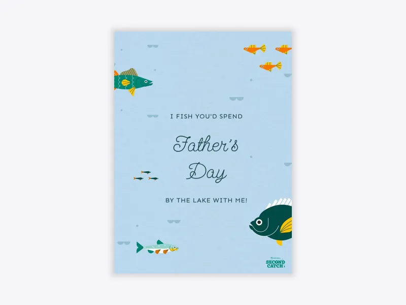 Second Catch: Father's Day Fishing - second_catch - Invitation