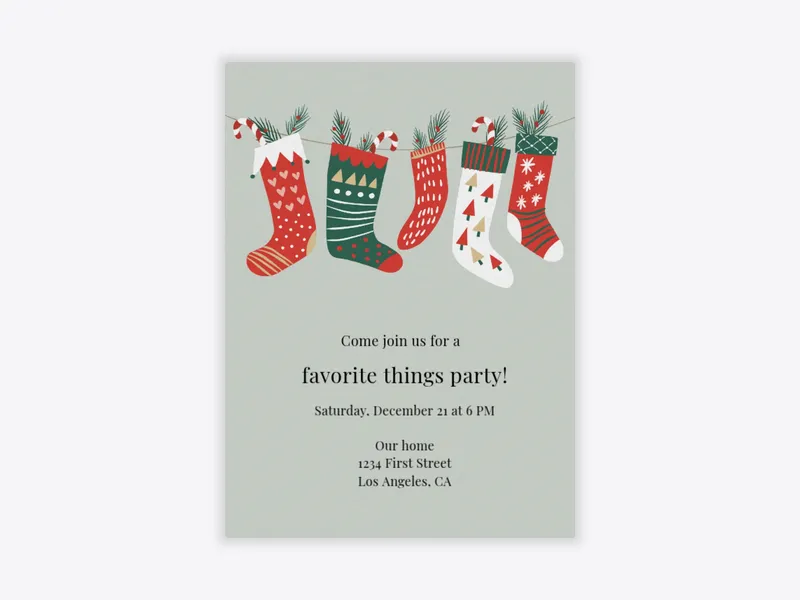 Stuff a Stocking - holiday_party - Invitation