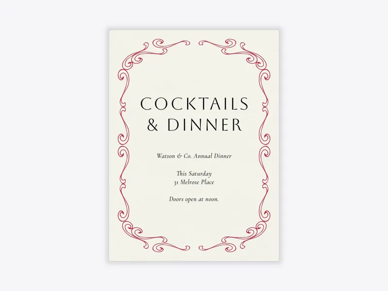 Swirling Border - year_end_celebrations - Invitation