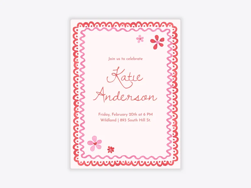 Sweetheart Stationery - bachelorette - Invitation