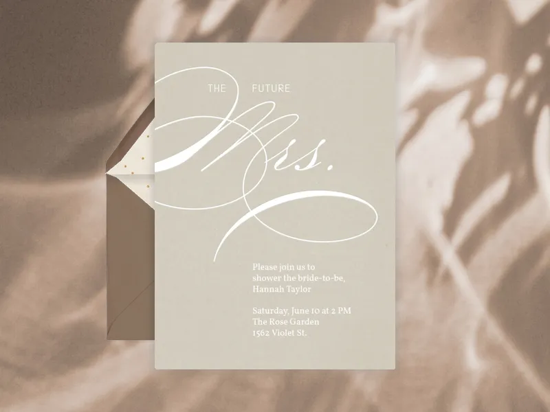 The Future Mrs. - featured - Invitation