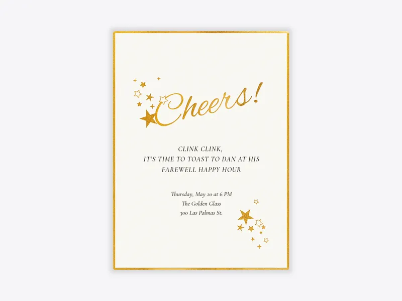 Sweet Stars - happy_hour - Invitation