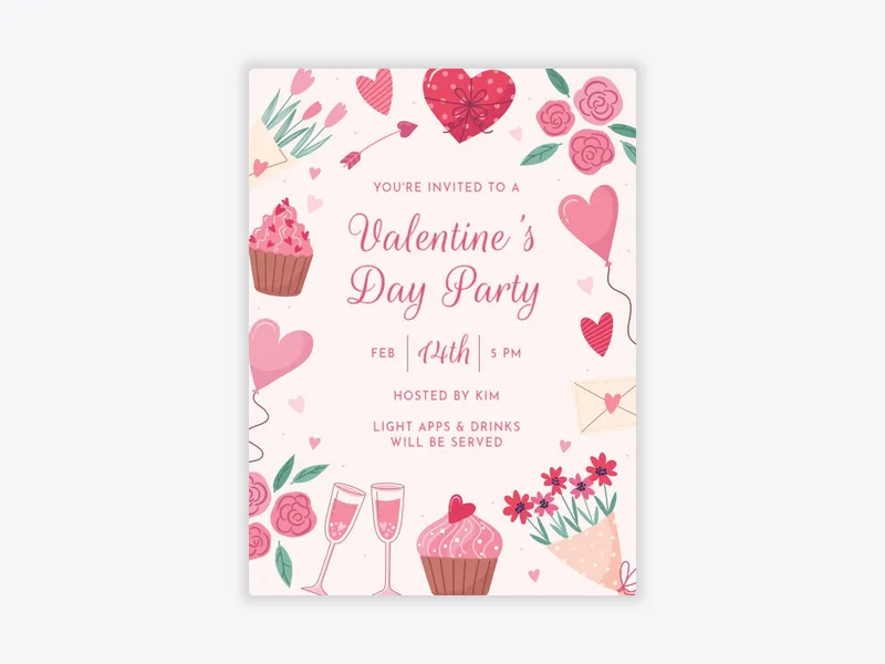 The Cupcake Club - valentines_day - Invitation