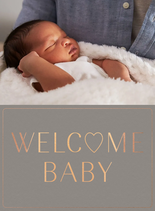 Welcome Heart - birth_announcements - Card