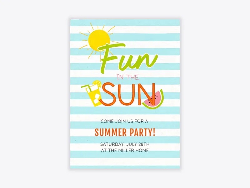 Summer Fun - get_togethers - Invitation