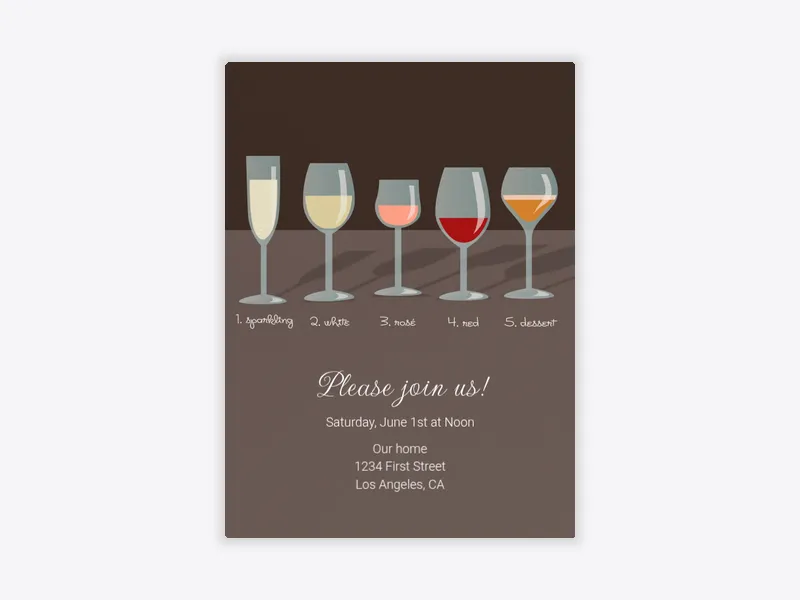 Wine Lineup - dining_and_drinks - Invitation