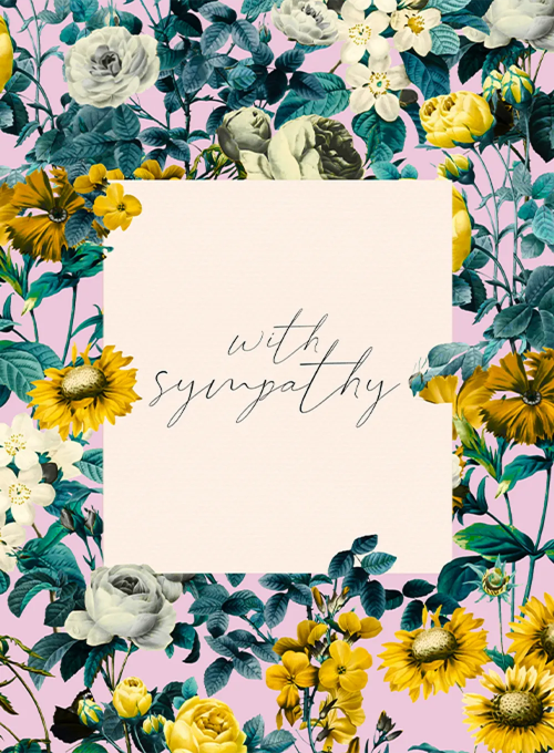 Yellow Flower Sympathy - thinking_of_you_cards - Card