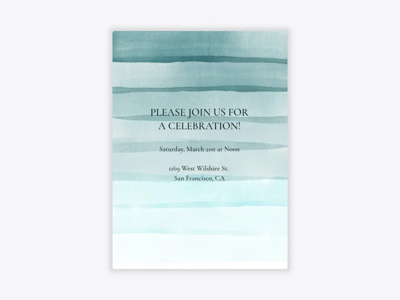 Veils of Blue - sip_and_see - Invitation