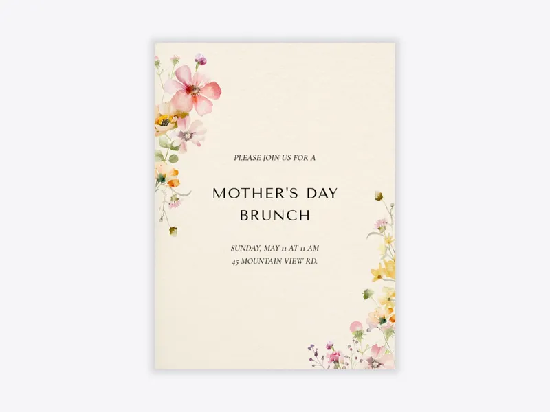 Wild Blush - mothers_day - Invitation