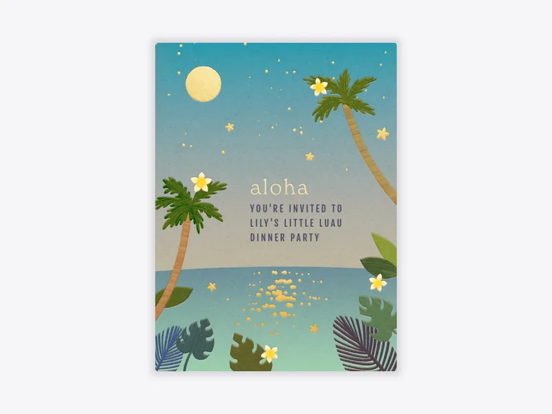 Evening Aloha - featured - Invitation