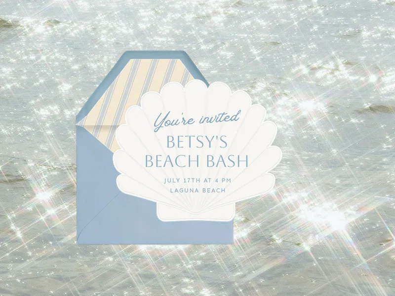 Classic Shell - summer - Invitation