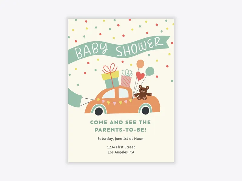 Baby Shower Parade - baby_shower - Invitation
