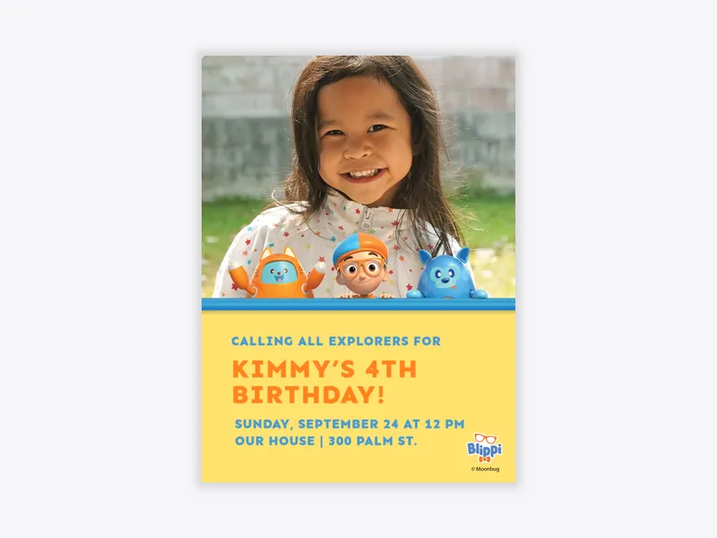 Blippi: Blippi, TABBS, and DBO (Photo) - blippi - Invitation