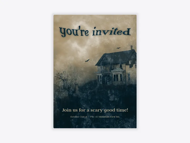 Haunted House - featured - Invitation
