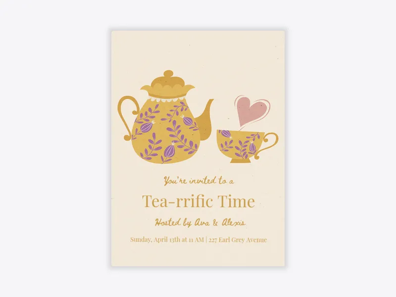 Tea Pot - featured - Invitation