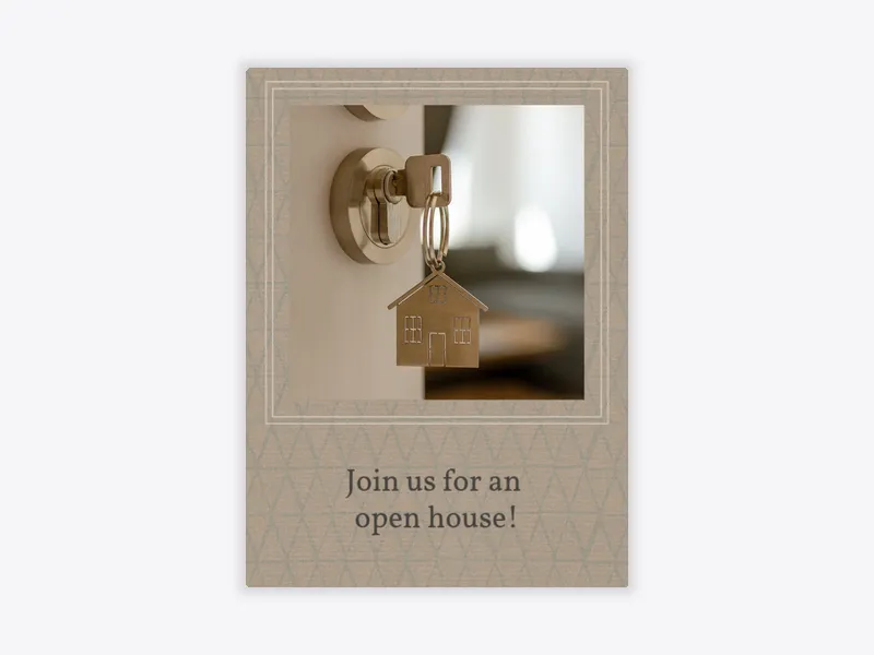 Basic Pattern Triangles (Photo) - open_house - Invitation