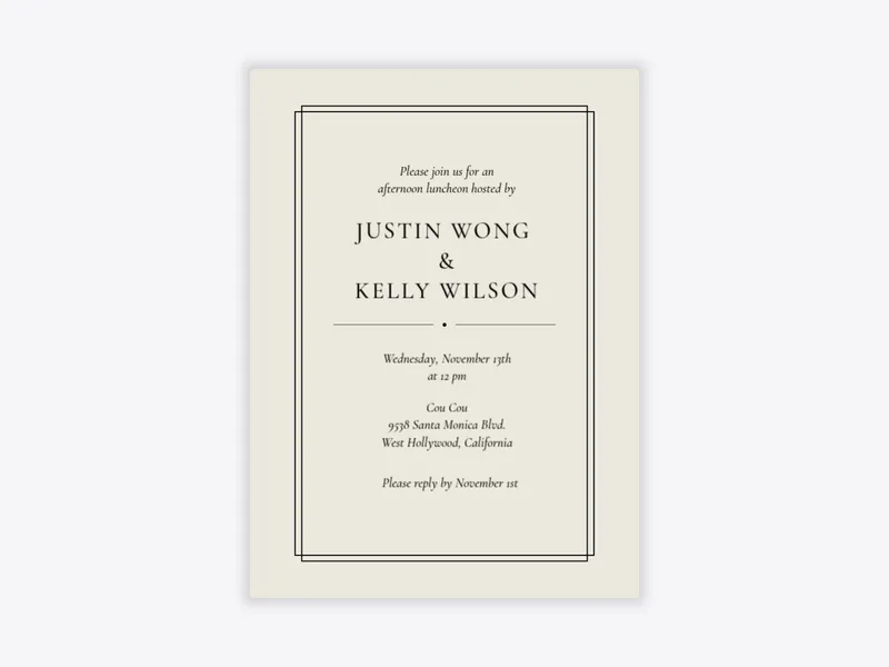 Business Lunch - conferences_workshops - Invitation