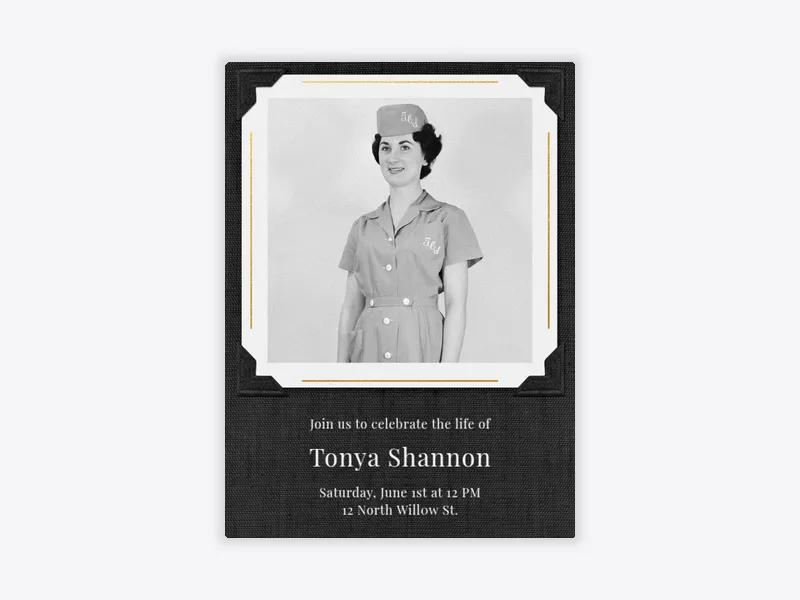 Black Basic Linen (Photo) - featured - Invitation