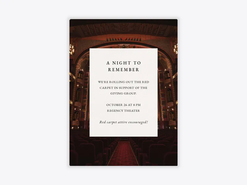 Bold Backsplash (Photo) - vip_events - Invitation