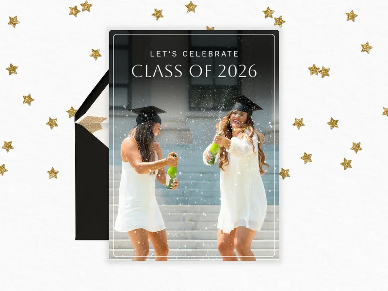 Celebrate Good Times (Photo) - graduation - Invitation