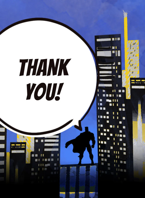 City Superhero Thank You - featured - Card