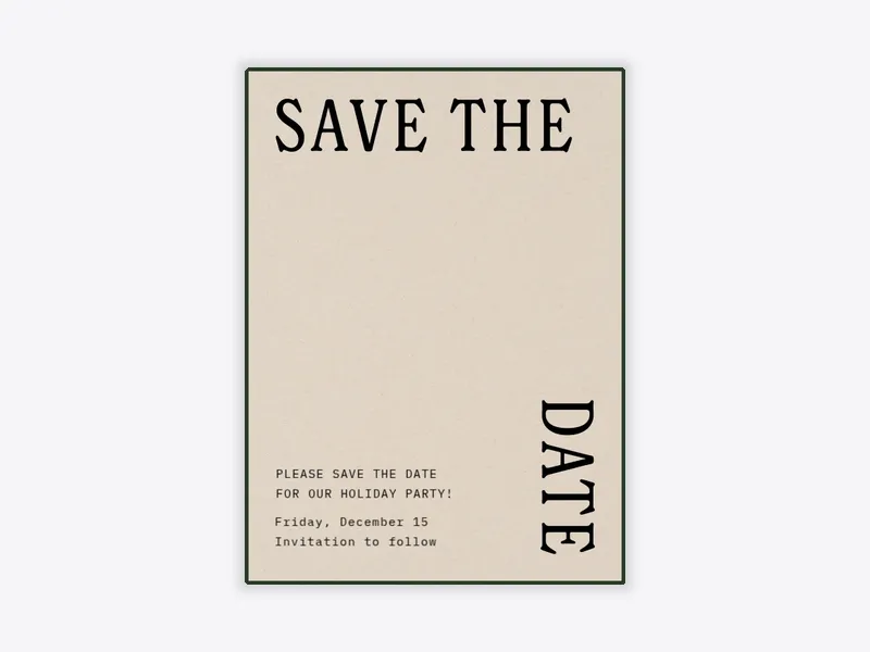Bold Type - business_save_the_date - Invitation