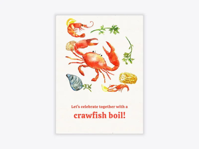 Crawfish Boil - featured - Invitation