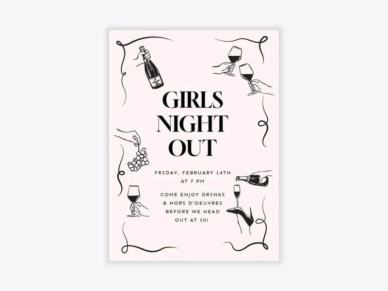 Feeling Bubbly - valentines_day - Invitation