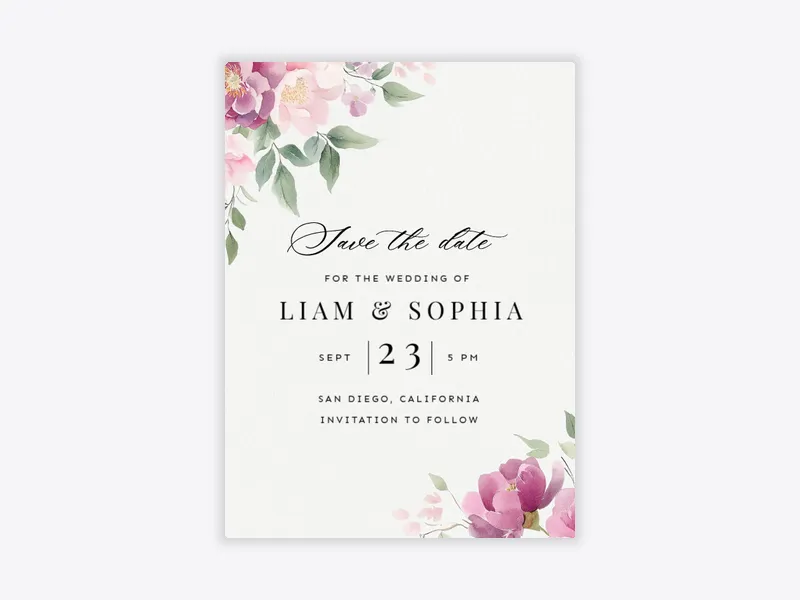 Dainty Spring - quinceanera - Invitation