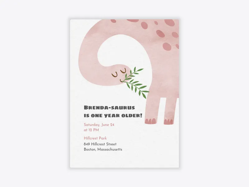 Brachiosaurus - featured - Invitation