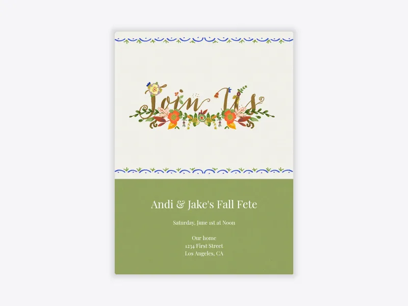 Fall Spray - featured - Invitation