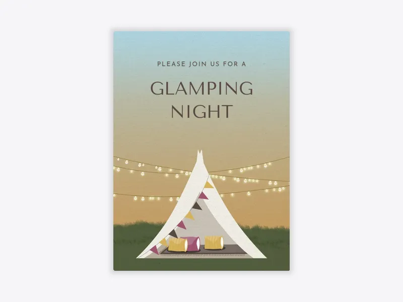 Fall Glamping - featured - Invitation