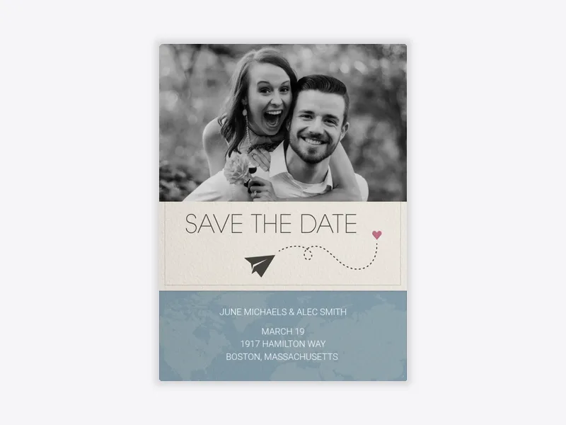 Destination Save the Date (Photo) - trips_getaways - Invitation
