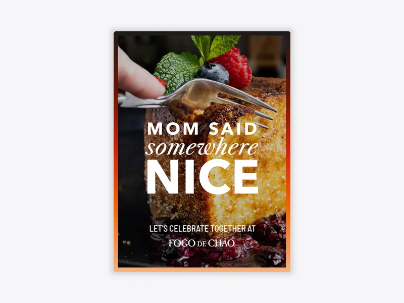 Fogo de Chão: Somewhere Nice - venues - Invitation