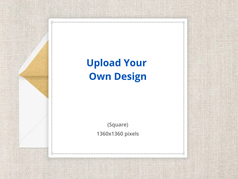 Upload Your Own Design (Beige and Gold) - shopping_events - Invitation