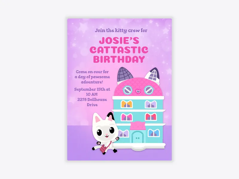 Dollhouse Fun - popular_characters - Invitation