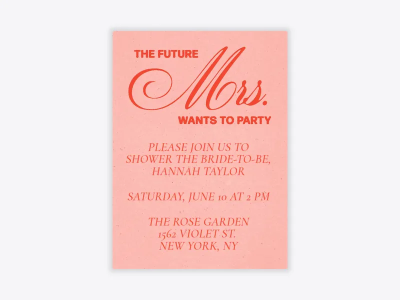 The Future Mrs. - featured - Invitation