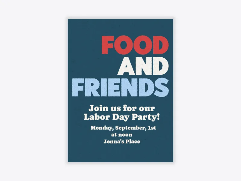 Food & Friends - dinner_party - Invitation