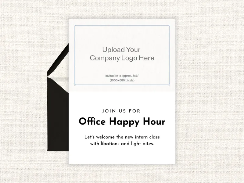 Upload Your Own Business Logo - business_dyo_uyo - Invitation