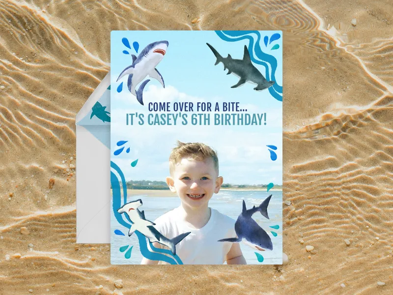 Great Whites & Hammerheads (Photo) - featured - Invitation